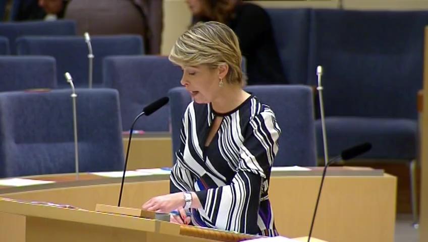 Stillbild från Interpellationsdebatt: Den svenska ansökan om att få EU-myndigheten EMA till Solna