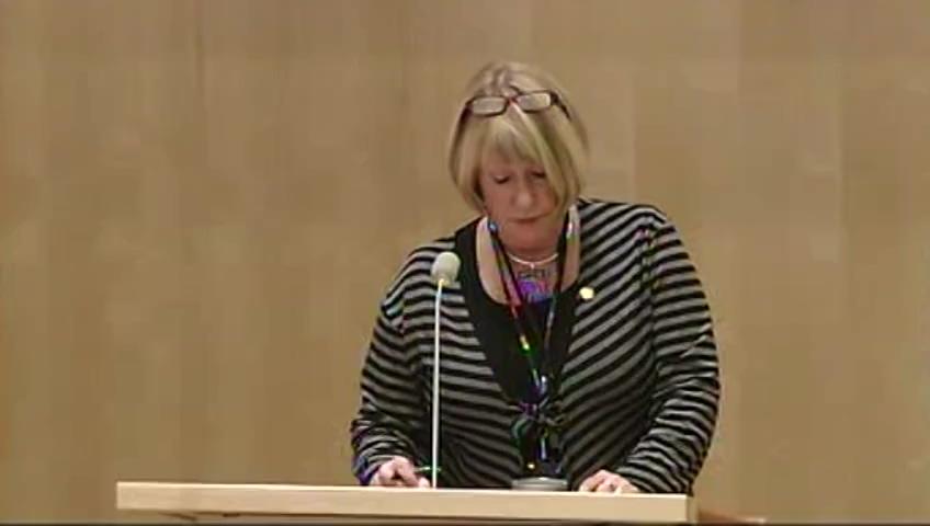 Stillbild från Debatt om förslag: bet 2008/09 SfU4 