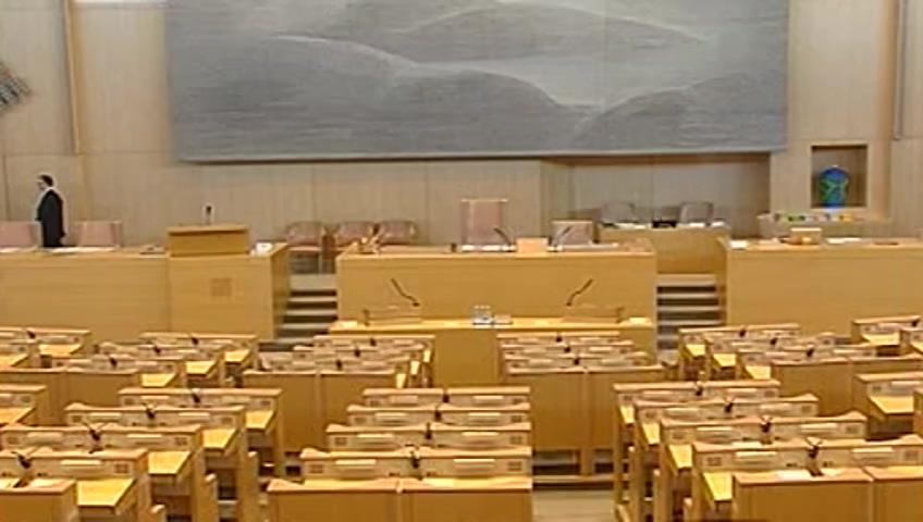 Stillbild från Interpellationsdebatt: byggandet av Ostlänken
