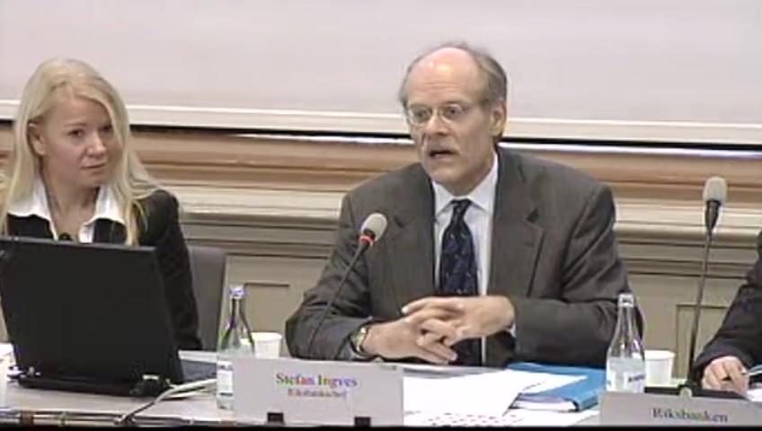 Stillbild från Öppen utfrågning, Öppen utfrågning om penningpolitiken