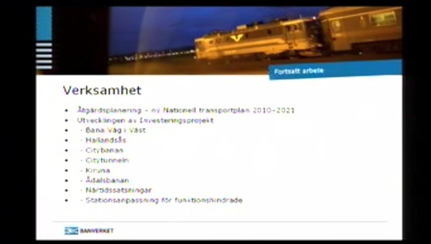 Stillbild från Öppen utfrågning, Tågtrafikens problem i vinter