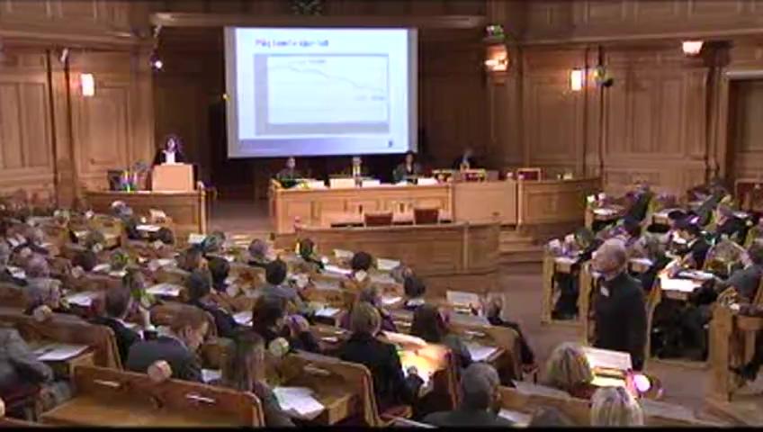 Stillbild från Öppen utfrågning, SfU håller offentlig utfrågning om regeringens proposition 2009/10:45