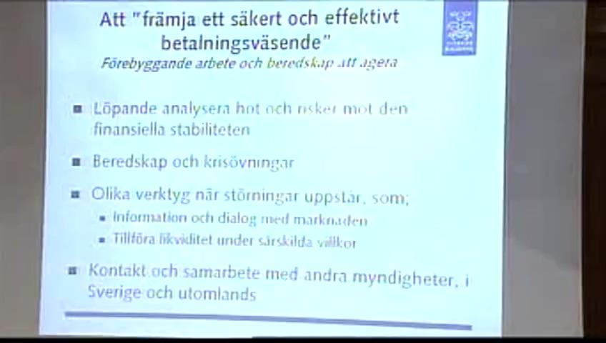 Stillbild från Öppen utfrågning, Penningpolitiken