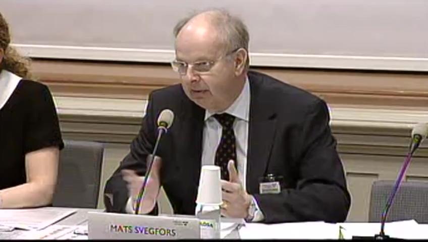 Stillbild från Öppen utfrågning, KU-utfrågning om granskningsärenden