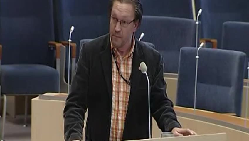 Stillbild från Interpellationsdebatt, Situationen på bostadsmarknaden