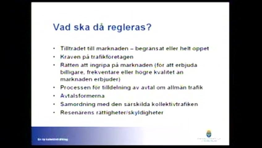 Stillbild från Öppen utfrågning, Kollektivtrafiken