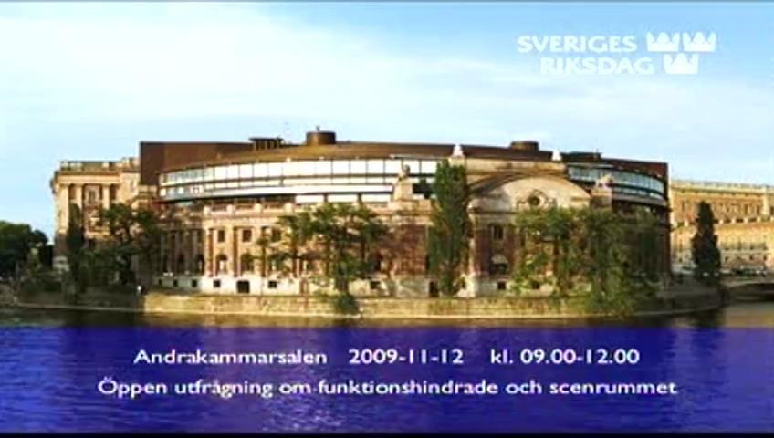 Stillbild från Öppen utfrågning, Session 16292