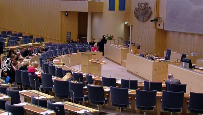 Stillbild från Utrikespolitisk debatt, Foreign policy debate