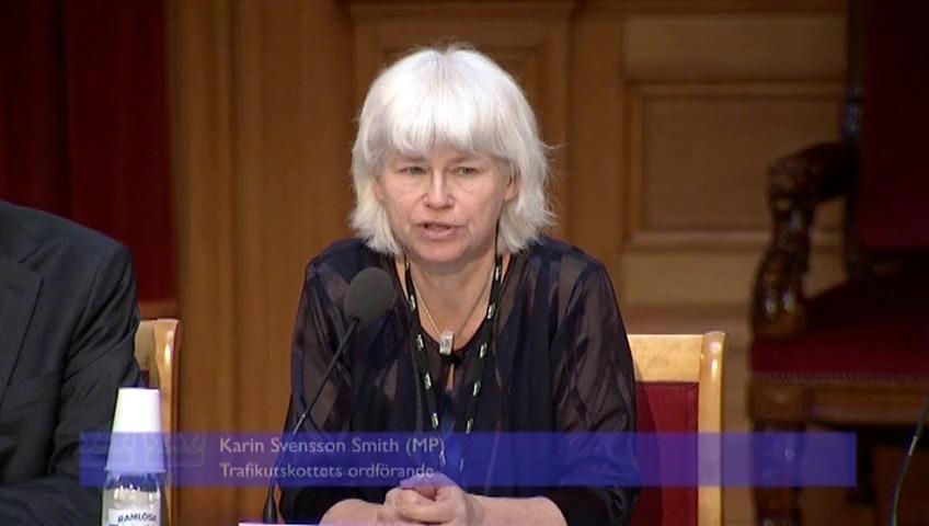 Stillbild från Öppen utfrågning, Öppen utfrågning om finansieringsmodeller för transportinfrastruktur