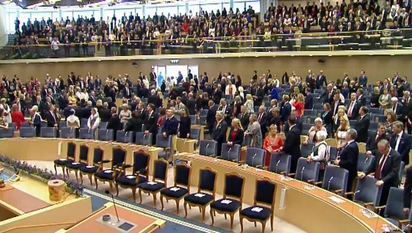 Stillbild från Riksmötets öppnande, Opening of the Riksdag session