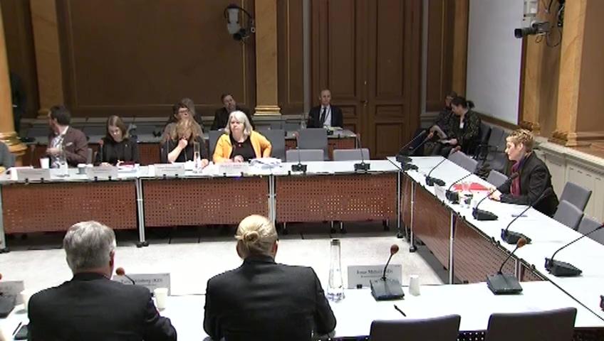 Stillbild från Öppen utfrågning, KU-utfrågning med anledning av Transportstyrelsens it-upphandling