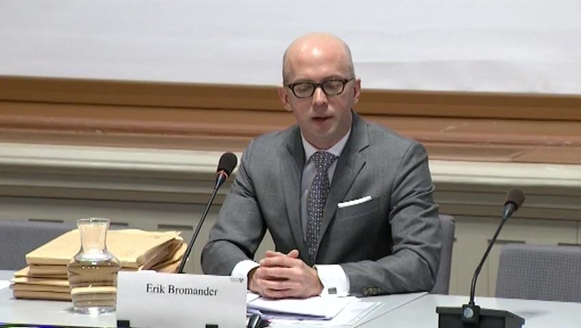 Stillbild från Öppen utfrågning, KU-utfrågning med anledning av Transportstyrelsens it-upphandling