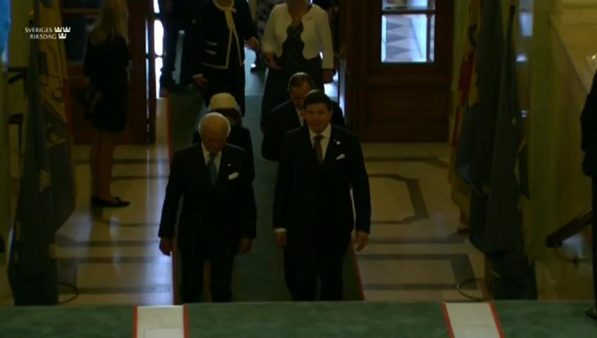 Stillbild från Riksmötets öppnande, Opening of the Riksdag session