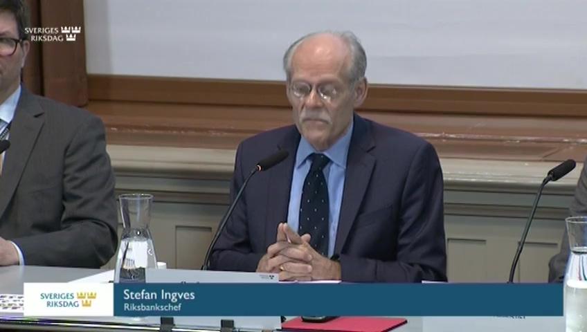 Stillbild från Öppen utfrågning, Öppen utfrågning om penningpolitiken