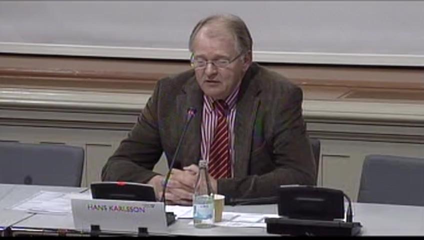 Stillbild från Öppen utfrågning, KU-utfrågning om granskningsärende