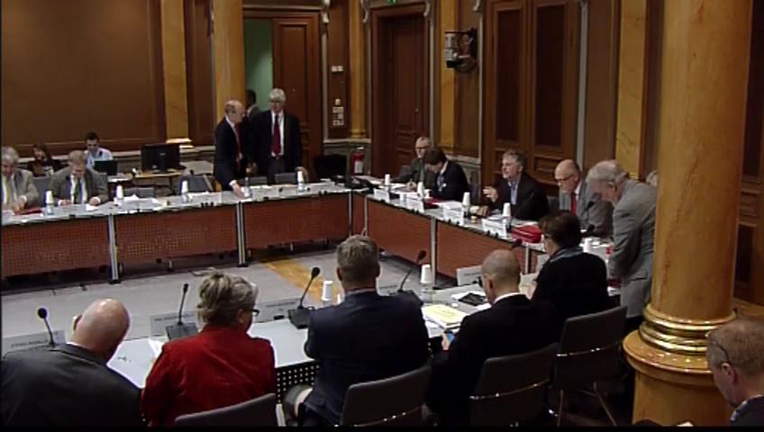 Stillbild från Öppen utfrågning, KU-utfrågning om granskningsärende