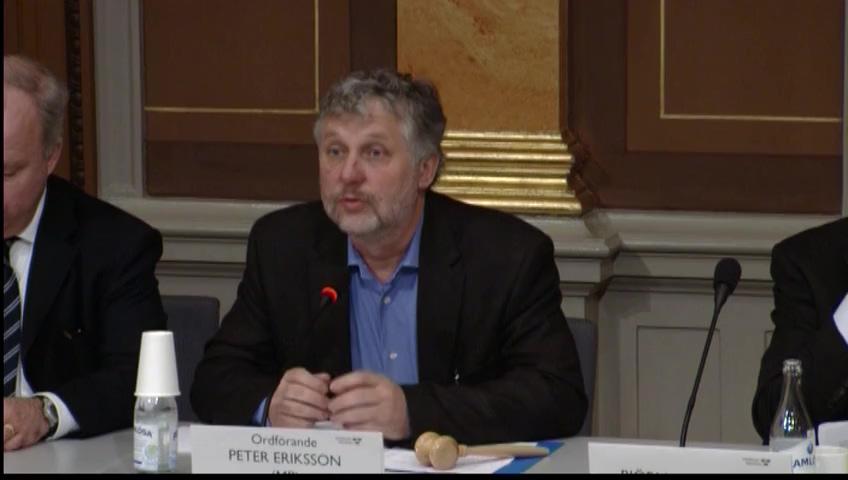 Stillbild från Öppen utfrågning, KU-utfrågning om granskningsärende