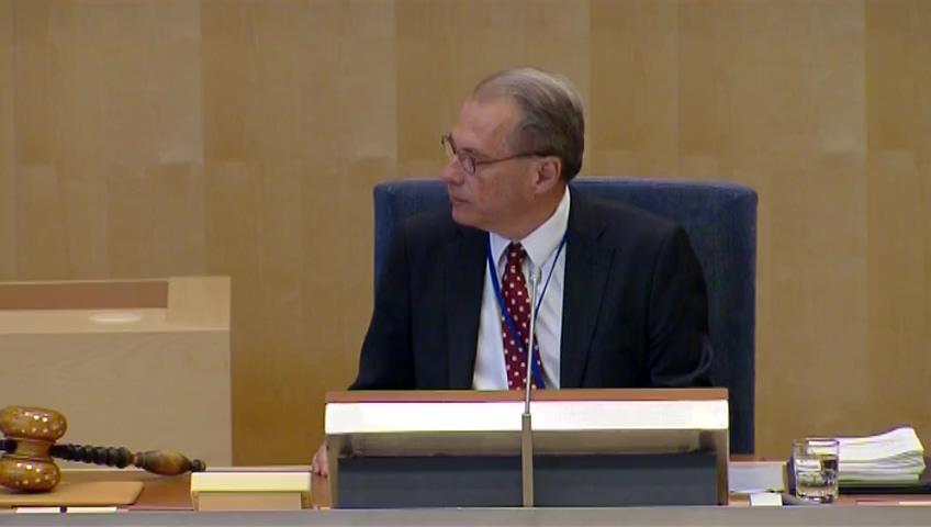 Stillbild från Partiledardebatt, Debate between party leaders ahead of the election to the European Parliament