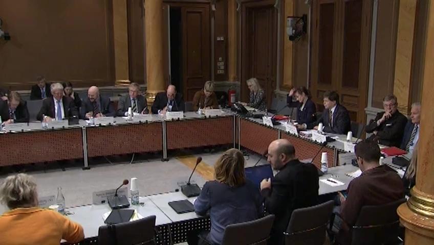 Stillbild från Öppen utfrågning, KU–utfrågningar om granskningsärenden