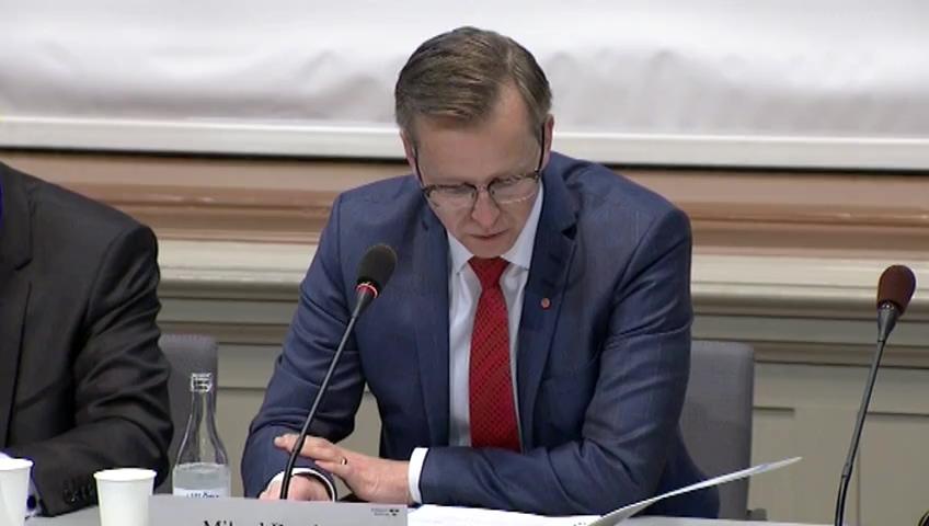 Stillbild från Öppen utfrågning, KU–utfrågningar om granskningsärenden