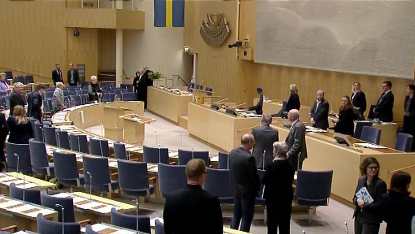 Stillbild från Utrikespolitisk debatt, Foreign policy debate