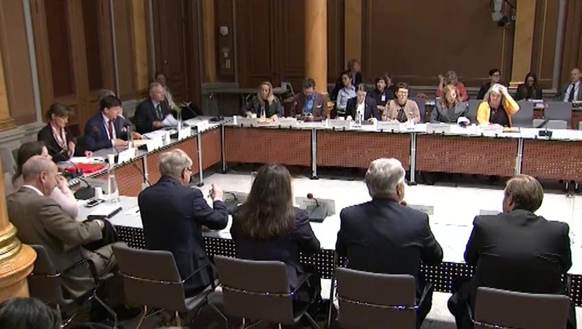 Stillbild från Öppen utfrågning, KU-utfrågning om granskningsärenden