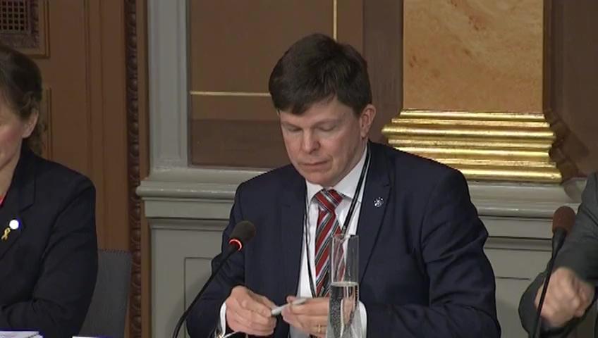 Stillbild från Öppen utfrågning, KU-utfrågning om granskningsärende