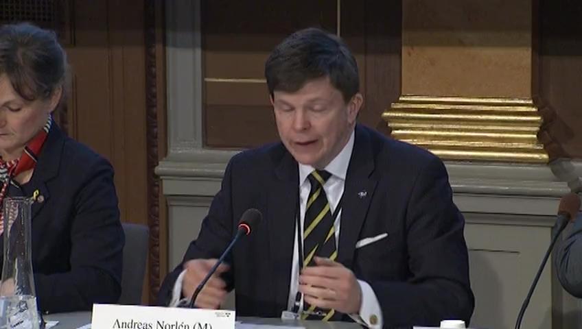 Stillbild från Öppen utfrågning, KU-utfrågning om granskningsärende