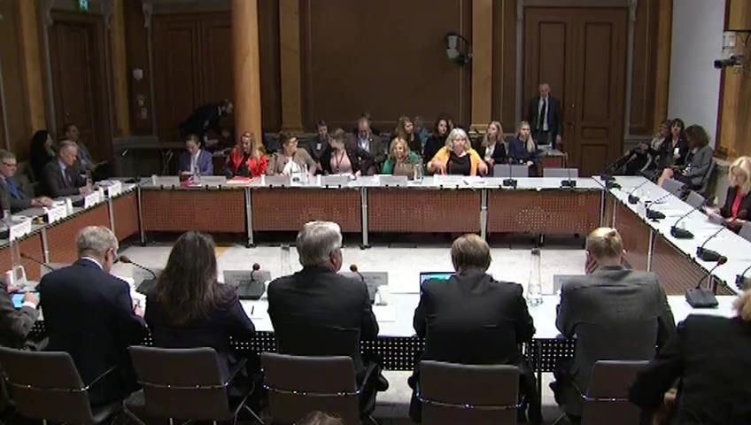 Stillbild från Öppen utfrågning, KU-utfrågning om granskningsärende