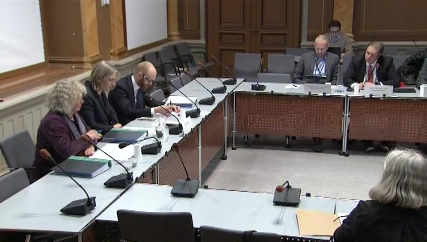 Stillbild från Öppen utfrågning, KU-utfrågning om granskningsärende