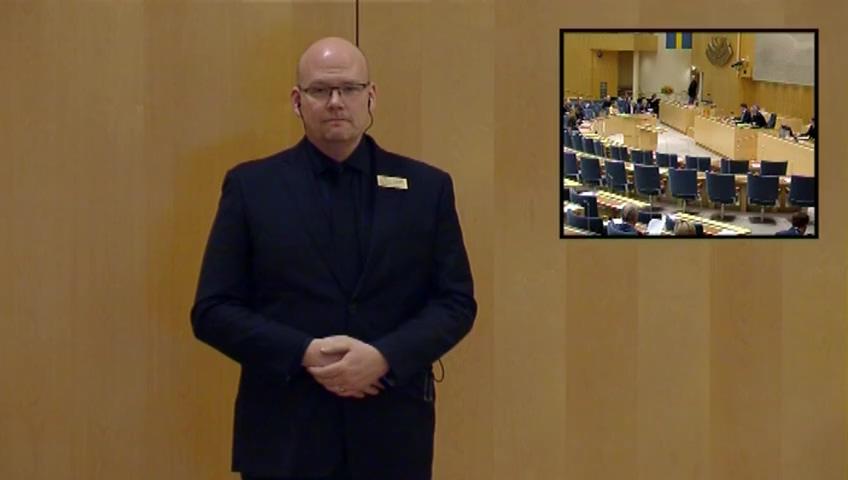 Stillbild från Utrikespolitisk debatt, Utrikespolitisk debatt - teckenspråk