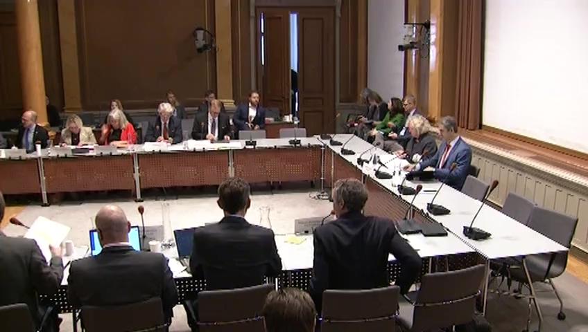 Stillbild från Öppen utfrågning, KU-utfrågning om granskningsärende