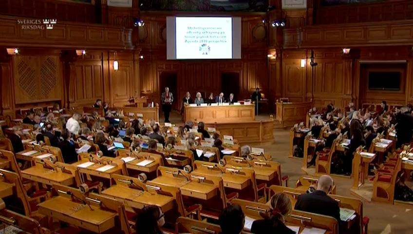 Stillbild från Öppen utfrågning, Öppen utfrågning om psykisk hälsa i ett Agenda 2030-perspektiv