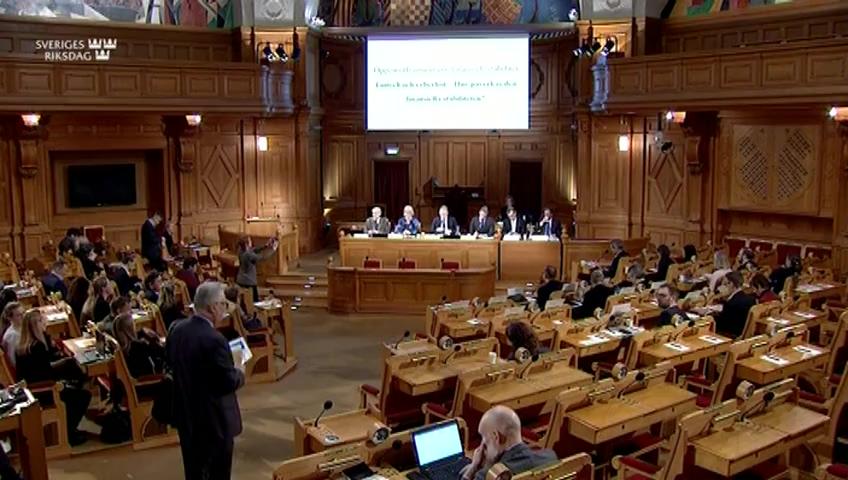 Stillbild från Öppen utfrågning, Öppen utfrågning om fintech, cyberhot och finansiell stabilitet