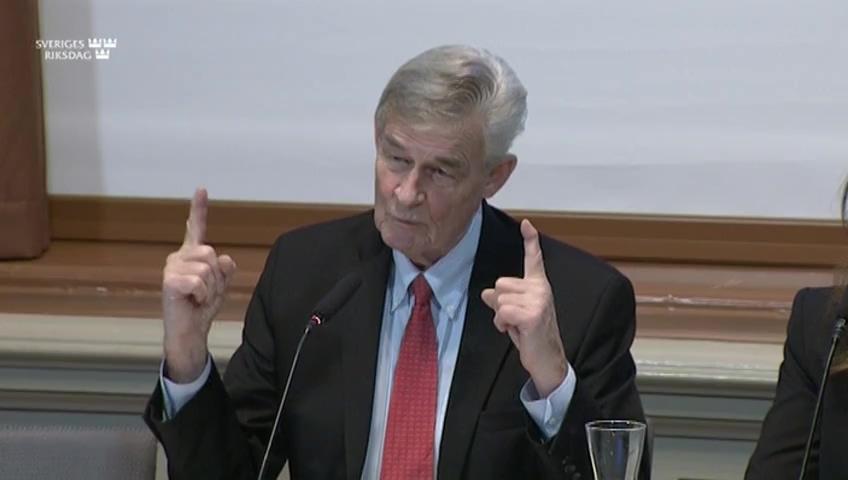 Stillbild från Öppen utfrågning, Forskarhearing om den representativa demokratins utmaningar i polariseringens tid