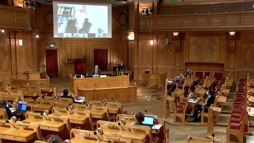 Stillbild från Öppen utfrågning, Trafikutskottets öppna utfrågning om järnvägens punktlighet