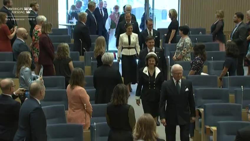 Stillbild från Riksmötets öppnande, The opening of the 2021 Riksdag session