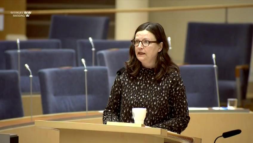 Stillbild från Interpellationsdebatt, Nationell kunskapsuppföljning under coronapandemin