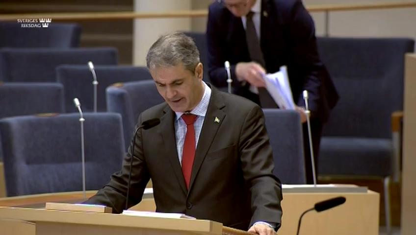 Stillbild från Interpellationsdebatt, Fusk inom näringslivet