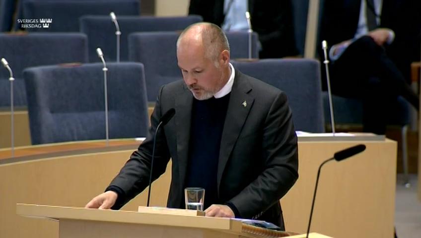 Stillbild från Interpellationsdebatt, Moratorium för kompetensutvisningar 