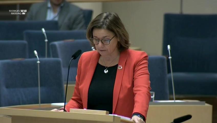 Stillbild från Interpellationsdebatt, Övergödningsutredningen och hästhållningen 
