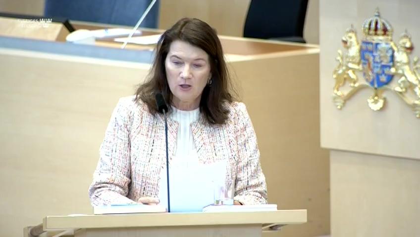 Stillbild från Interpellationsdebatt, UD:s reseavrådan till de nordiska grannländerna