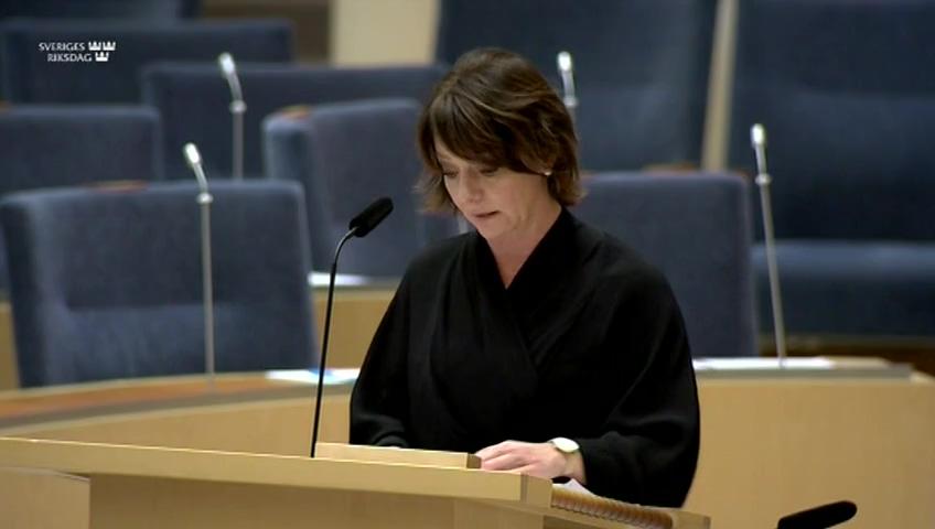 Stillbild från Interpellationsdebatt, Akademiska spökskrivare 