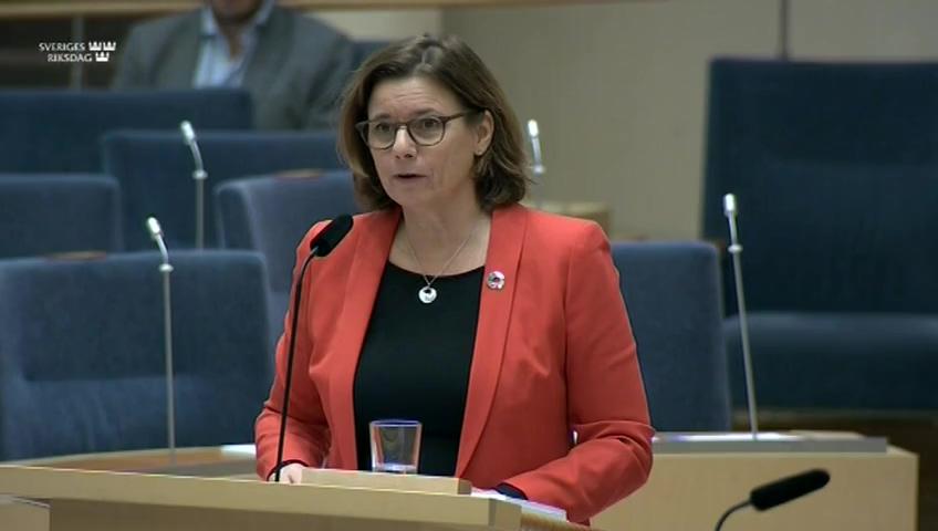 Stillbild från Interpellationsdebatt, Akutplanen för klimatet