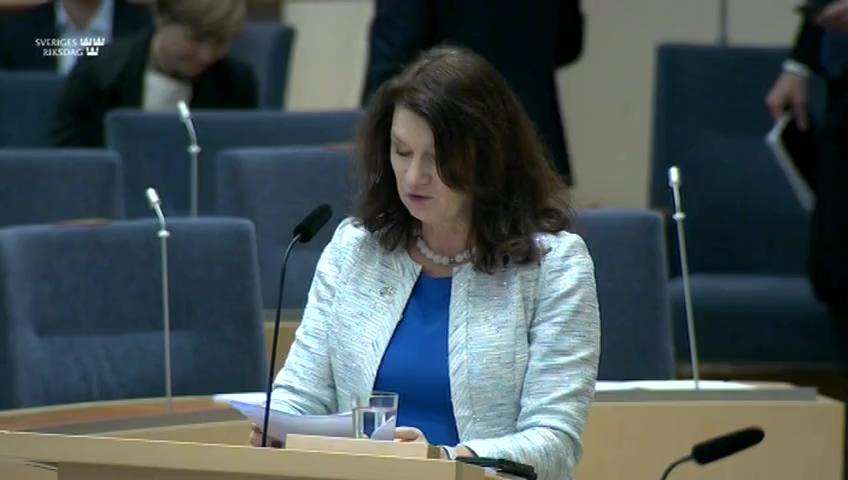 Stillbild från Interpellationsdebatt, Restriktiva åtgärder mot Turkiet