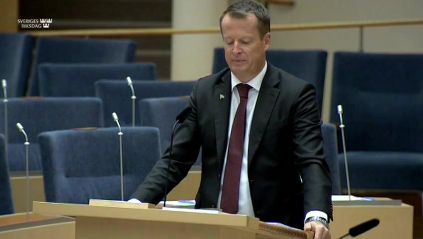 Stillbild från Interpellationsdebatt, Reduktionsplikt