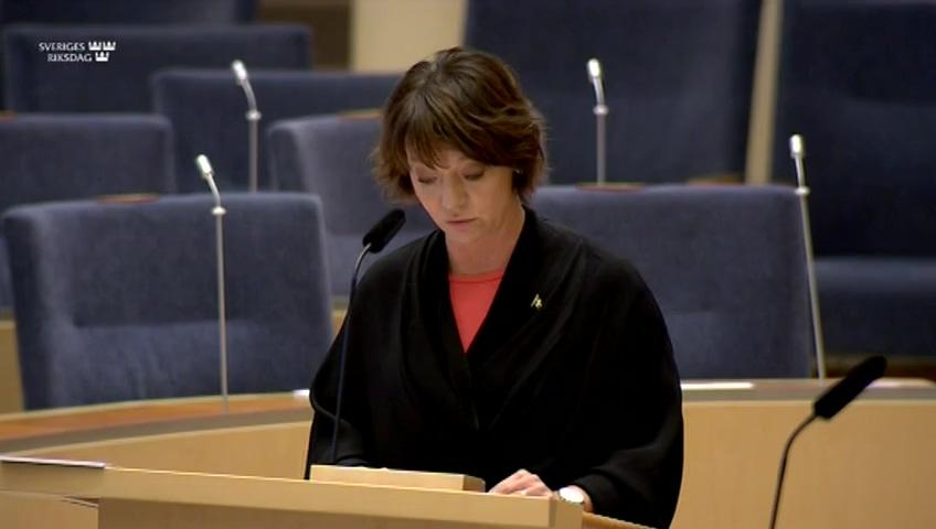 Stillbild från Interpellationsdebatt, Tillgången till specialistsjuksköterskor