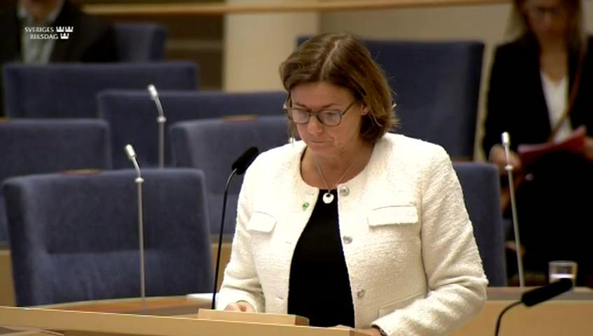 Stillbild från Interpellationsdebatt, Preems utbyggnad i Lysekil 