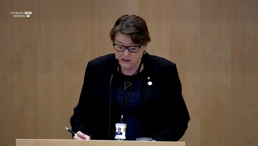 Stillbild från Debatt om förslag, Utvidgad förundersökningsrätt för Tullverket