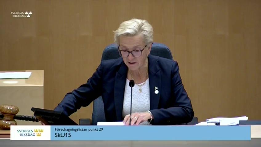 Stillbild från Debatt om förslag, Granskning av meddelande om en handlingsplan för rättvis och enkel beskattning till stöd för återhämtningsstrategin